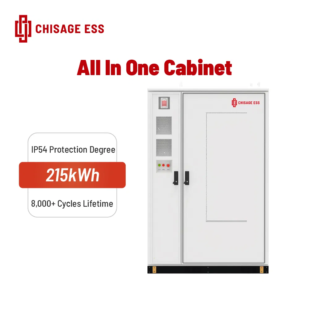 Chisage Commercial 215kwh High Voltage Lithium Battery Power Energy Storage System Cabinet for Industrial Commerial
