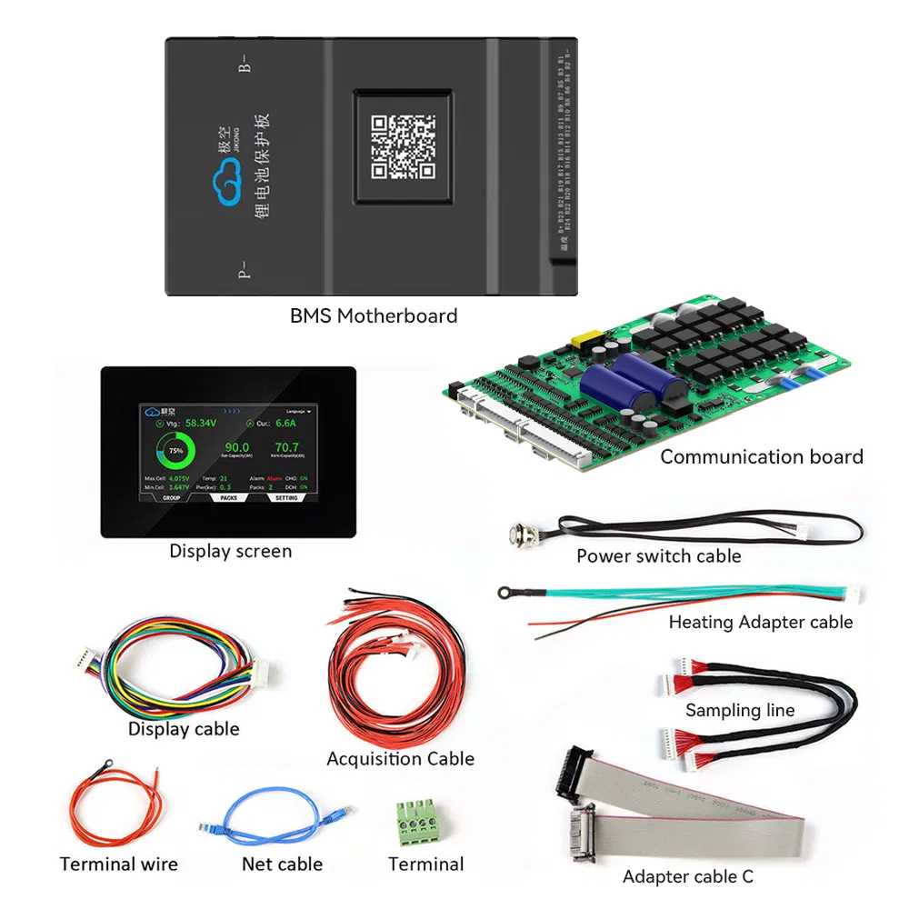 Jikong BMS Jk-B1a24s15p BMS LiFePO4 24s 72V Lithium Ion Battery Pack Management System LiFePO4 BMS PCBA