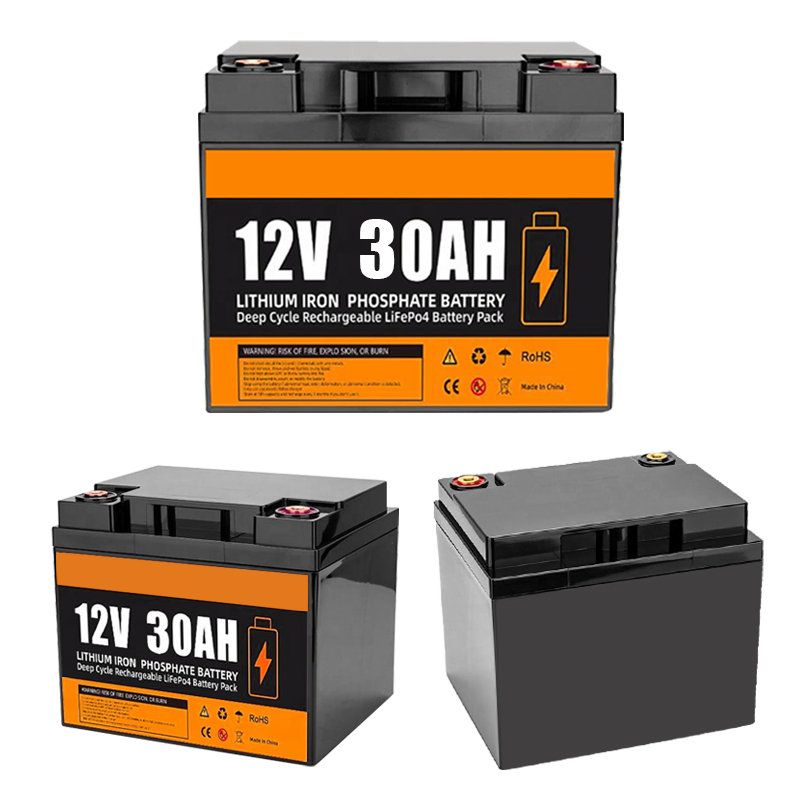 12V 30ah 50ah 100ah 200ah 300ah High Capacity LiFePO4 Battery Rechargeable Solar Battery Pack for Energy Storage System