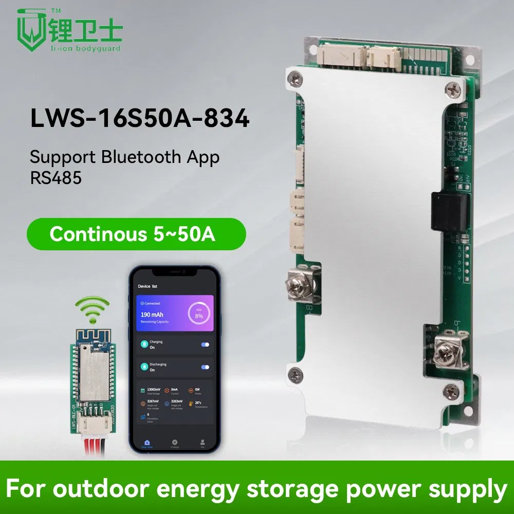 Battery Management Systems Ncm BMS 16s 40A 50A Li-ion BMS Board for Lithium Ion Battery Pack BMS 16s