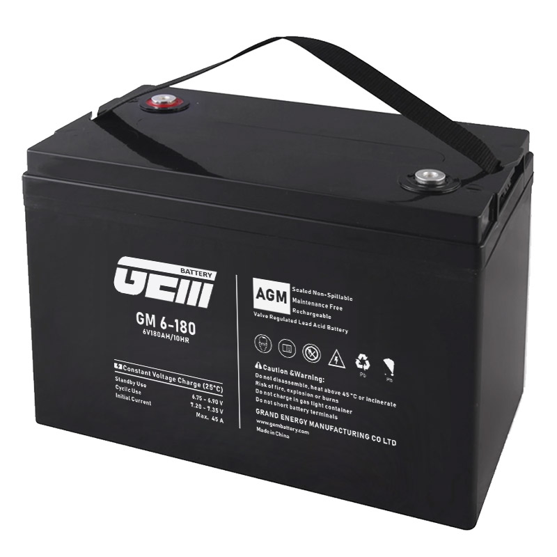 GEM Battery 6V180AH SLA Battery Replaces Camper Golf Cart RV Boat Solar Wind 6V 200ah Golf Cart Gel AGM/Lead Acid Deep Cycle Electric Vehicle Battery