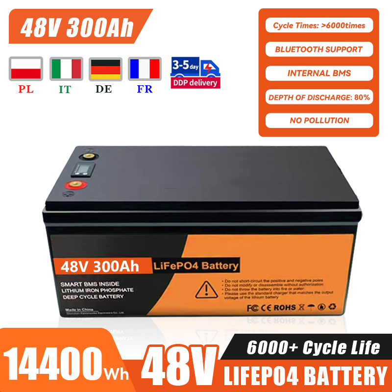 48V 300ah LiFePO4 Battery Pack for Solar Battery House System 48V 100ah 200ah 300ah Solar Energy Storage Lithium Ion Batteries