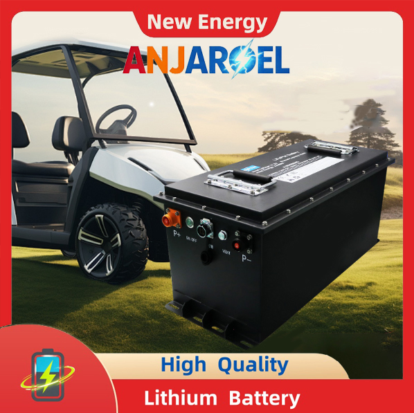 Anjaroel 51.2V 100ah LiFePO4 Battery Golf Cart Deep Cycle Replacement