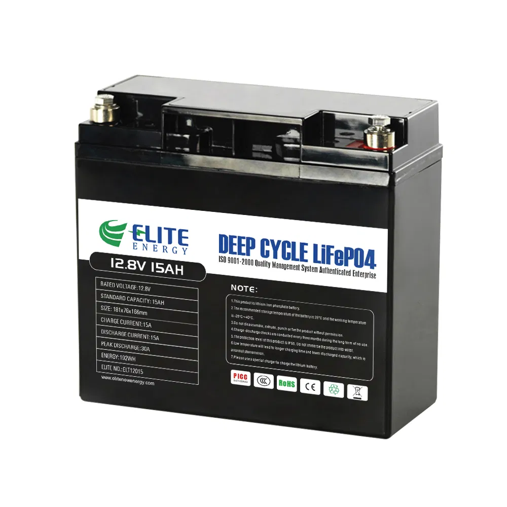 Elite Deep Cycle 12V 15ah 18ah 20ah Rechargeable Lead Acid Replacement Battery Lithium Li-ion LiFePO4 Battery for UPS EV Marine Solar Golf Cart Trolley