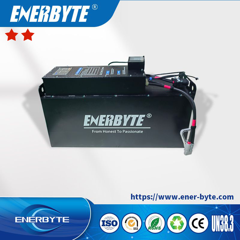 Enerbyte 51.2V300ah Load Capacity Electric Forklift Hydraulic Forklift 24V 36V 48V 80V Lithium Battery Optional with ISO