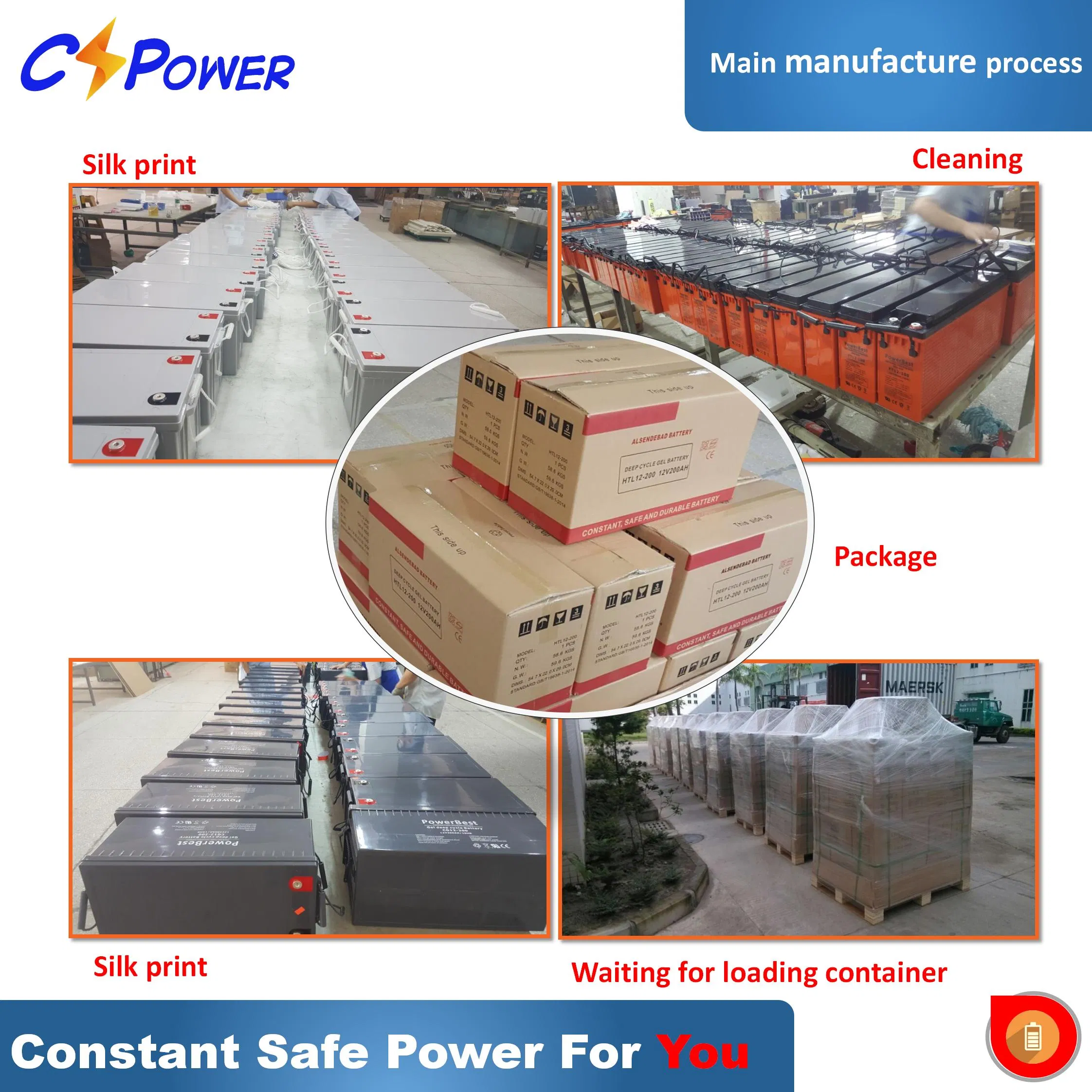Cspower 48V 40ah Lithium LiFePO4 Battery Pack for Electric Forklift