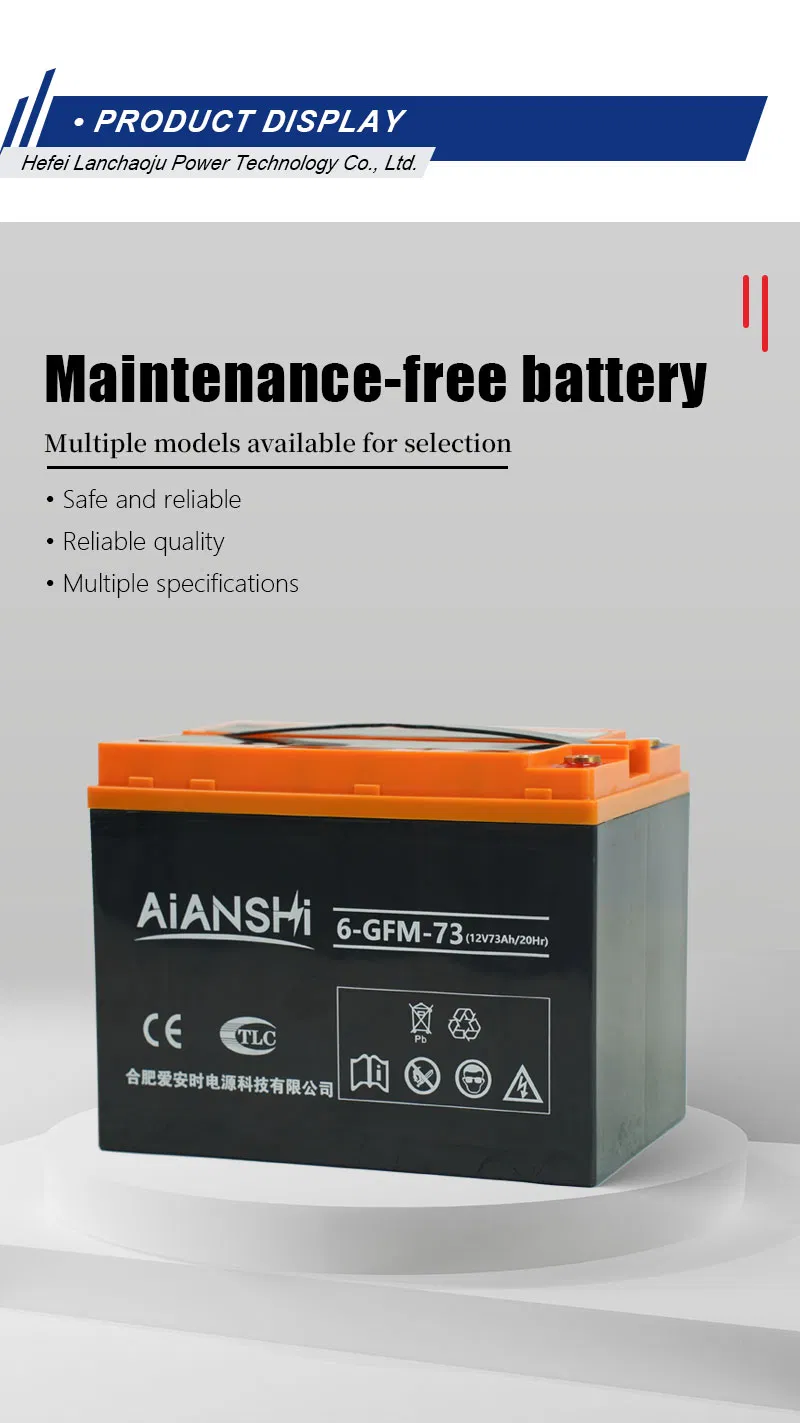 12V 73ah Deep Cycle Maintenance-Free Battery
