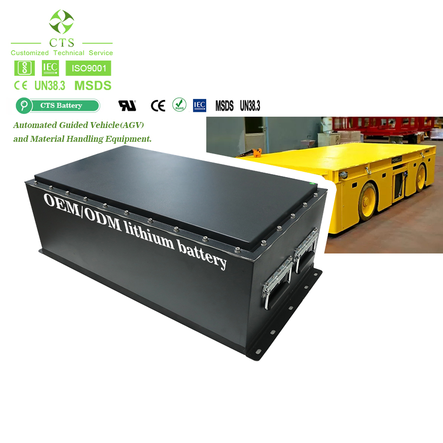 High-Capacity Energy Storage Systems 24V 48V 300ah 400ah 500ah Lithium Ion Batteries Rechargeable Forklift Agv Packs