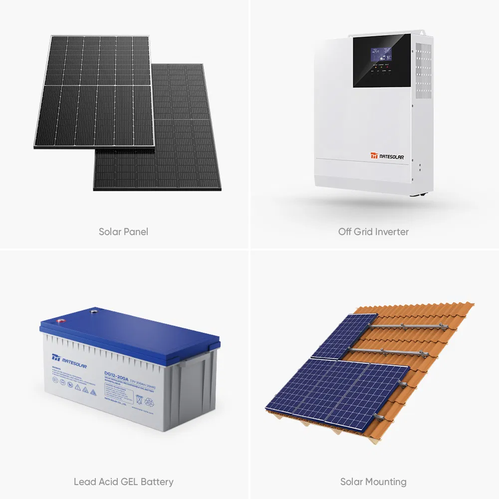 Mate Off Grid Photovoltaic Energy Storage System Complete Set 5kW 8kW 10kW 15kW 20kW 30kW with Solar Modules, MPPT Inverter and Lithium Battery for Residential,