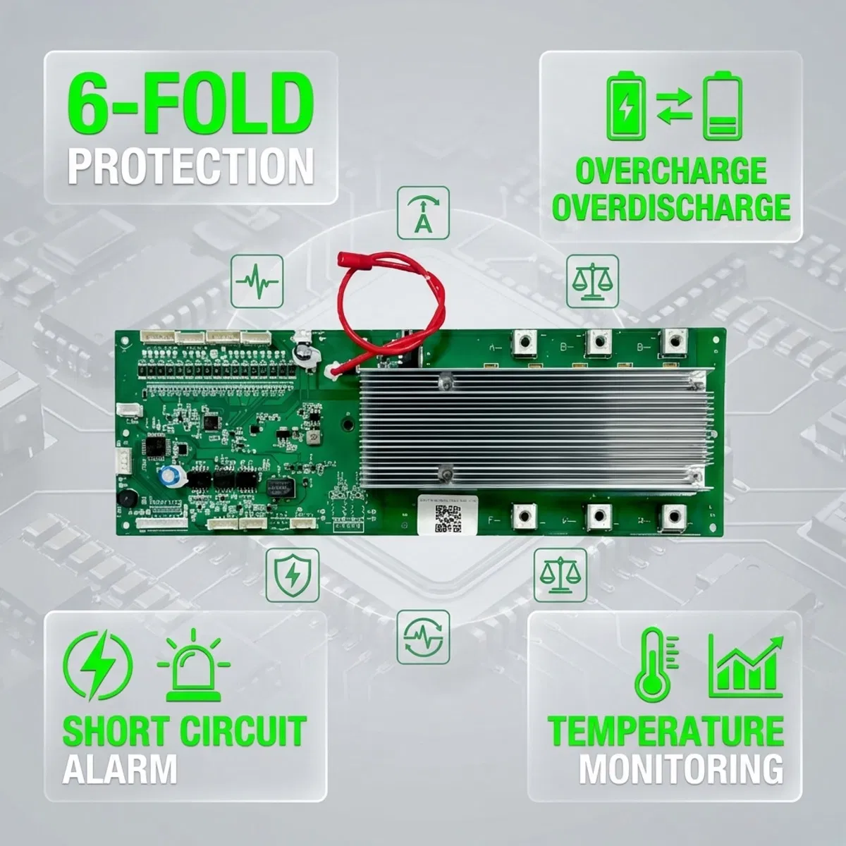 Battery Management System 16s 48V 100ah BMS for Lithium Battery Pack