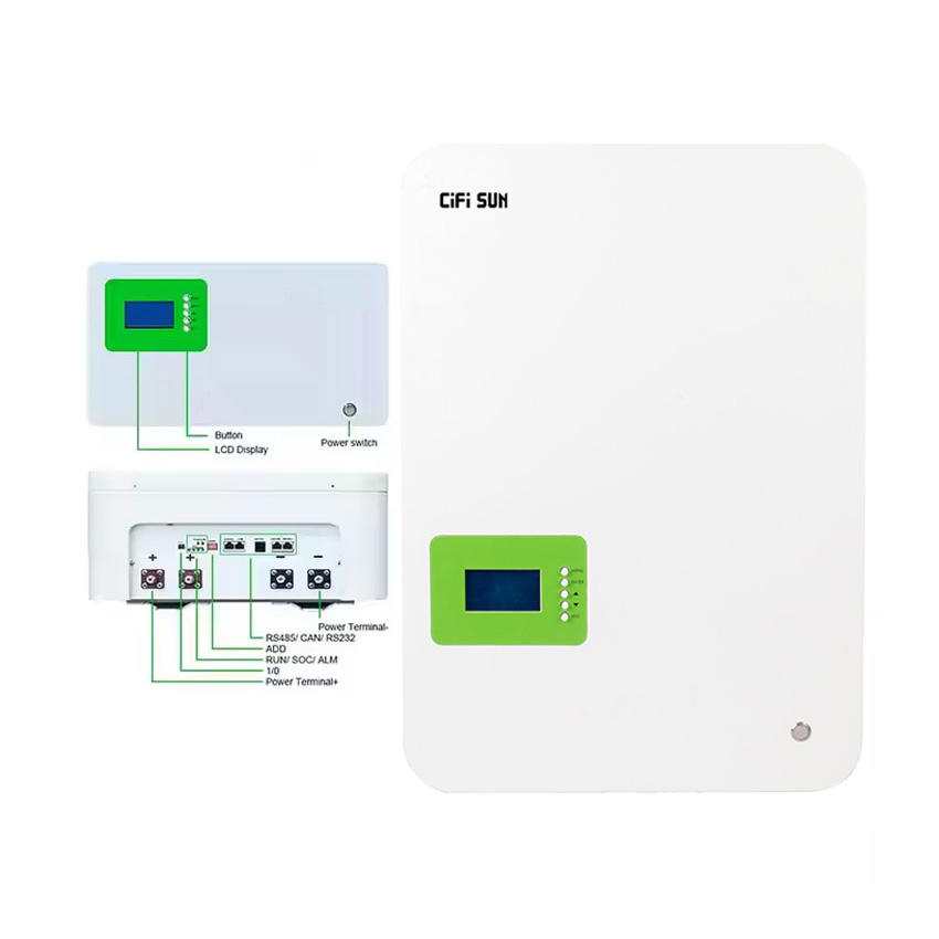 48V LiFePO4 Power Wall Home Solar Storage Lithium Battery 5-10-15-20kwh 100ah Capacity Energy Storage Forklift BMS