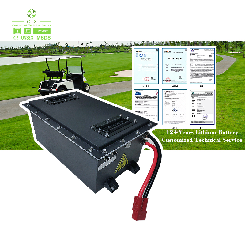 48V 51.2V Golf Cart Battery 48V 105ah 150ah 230ah 5kw 8kw 10kw LiFePO4 Lithium Ion Battery Pack for Golf Cart