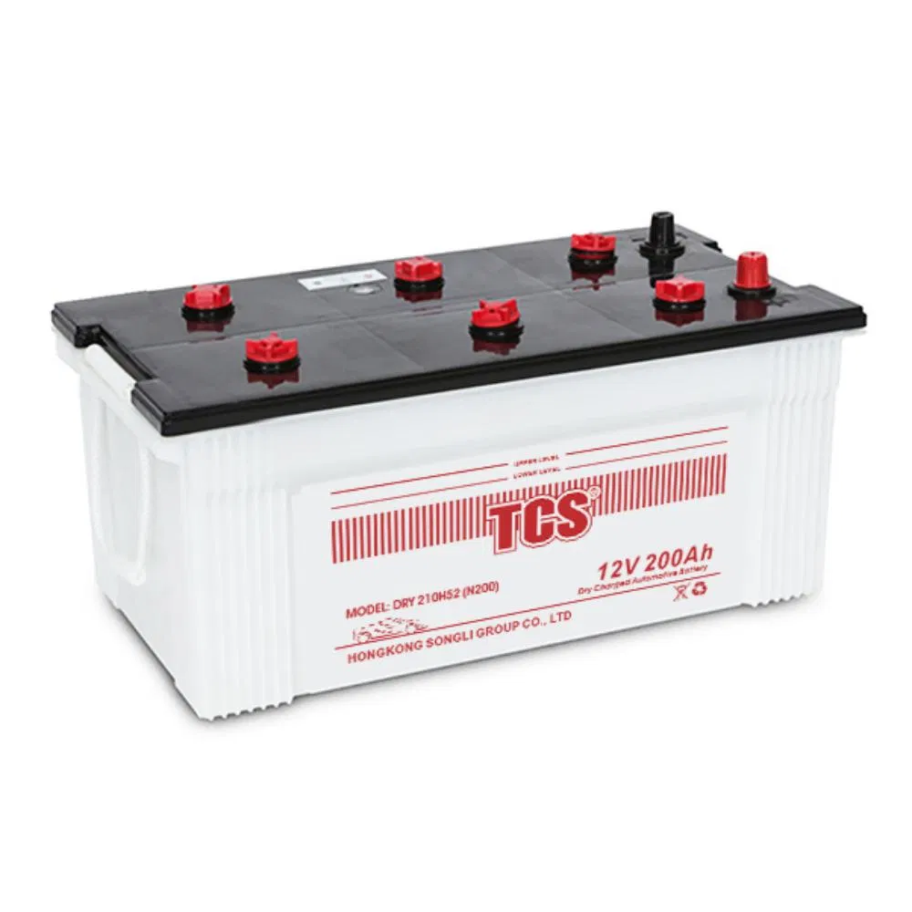 Tcs Low Self-Discharge 210h5 (N200) CCA1400 200ah Car Maintenance Free Battery Slim Car Batteries Forklift Lead Acid Battery for Lighting System