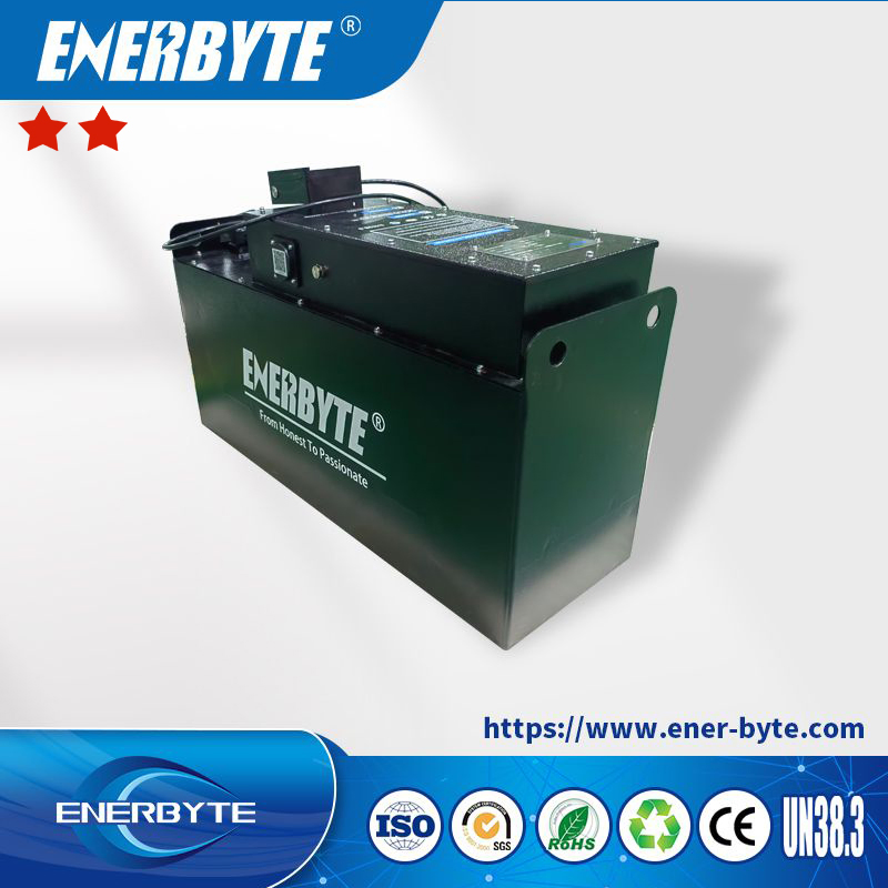 Enerbyte 51.2V300ah Load Capacity Electric Forklift Hydraulic Forklift 24V 36V 48V 80V Lithium Battery Optional with ISO