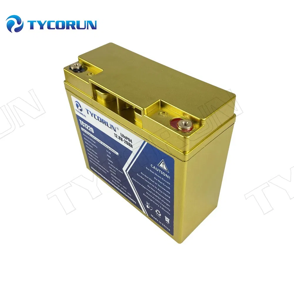 Tycorun Lead Acid Replacement Lithium Ion Battery 12V 20ah LiFePO4 Solar Battery Cell Storage System