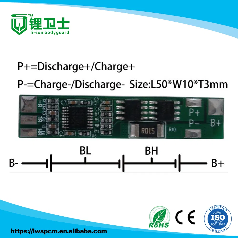 Lithium Ion/LiFePO4 Battery Packs Battery Management System BMS CE/RoHS 1s 10A LiFePO4 BMS