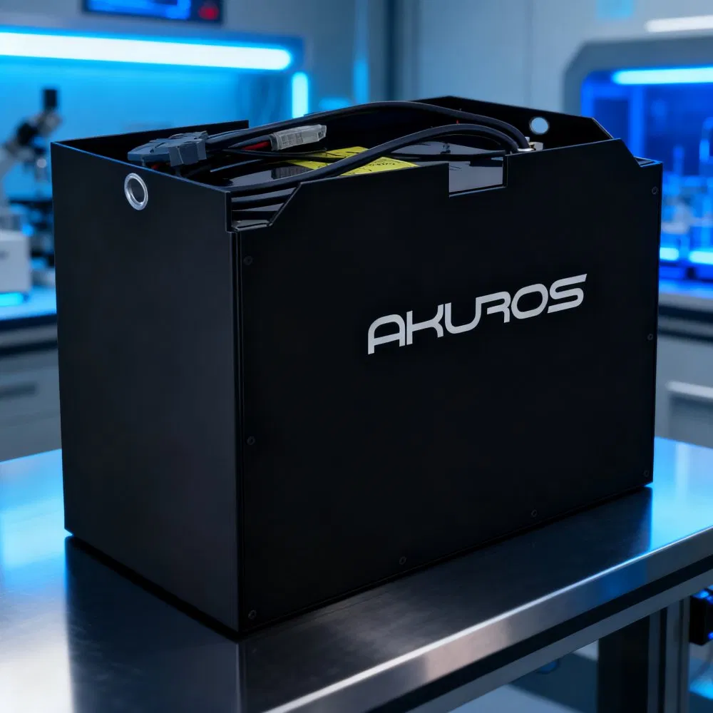 Akuros Forklift Lithium Battery 36V 48V 80V 460ah 628ah Forklift Battery Charger High Capacity LiFePO4 Electric Forklift Batteries for Forklift Applications