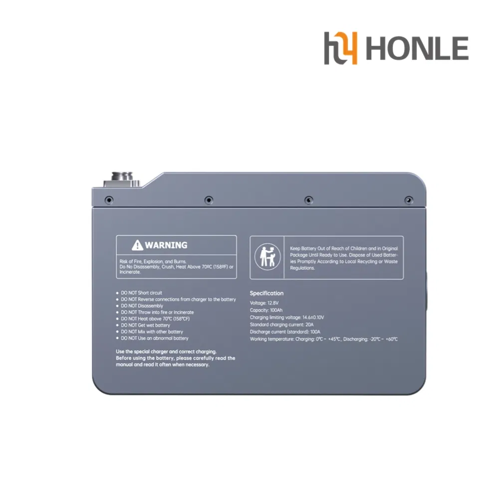 Lithium Cell Solar Power Station High Capacity Rechargeable LiFePO4 Battery Pack for RV Marine Forklift