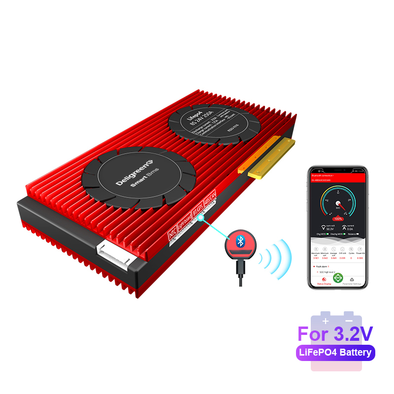 EU Warehouse Smart BMS Lithium Battery4s 8s 16s 48V 200A Uart Battery Management Systems for LiFePO4 4s 8s 16s 200A 250A Smart BMS