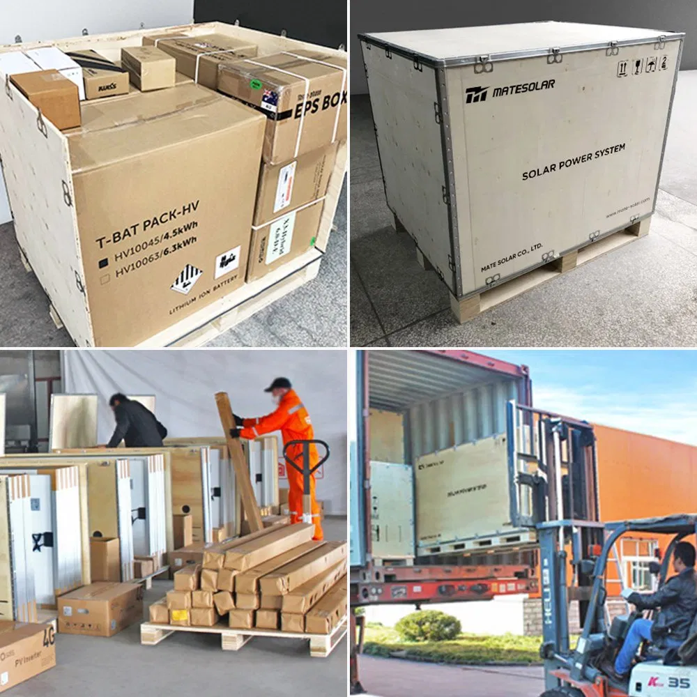 Mate Off Grid Photovoltaic Energy Storage System Complete Set 5kW 8kW 10kW 15kW 20kW 30kW with Solar Modules, MPPT Inverter and Lithium Battery for Residential,