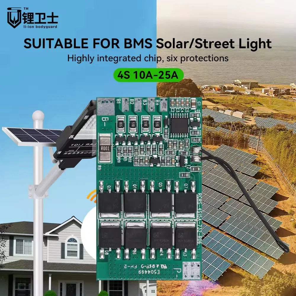 Lws Lithium BMS 3s 4s 25A Battery Management System Protection Board BMS 4s 100A BMS LiFePO4