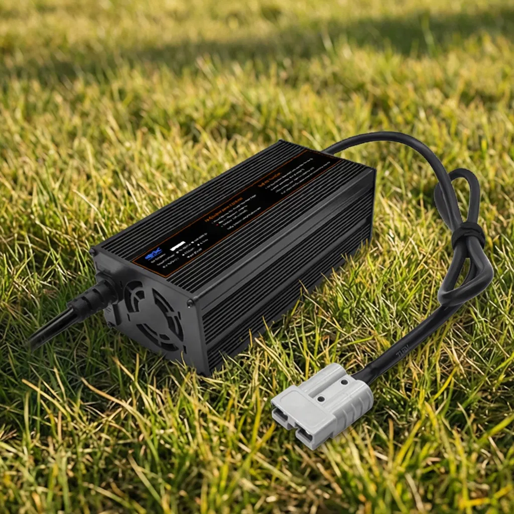 Advanced 1200W Battery Charger IP34 Fast Charging System for Electric Forklifts, Golf Carts, and Cleaning Machines