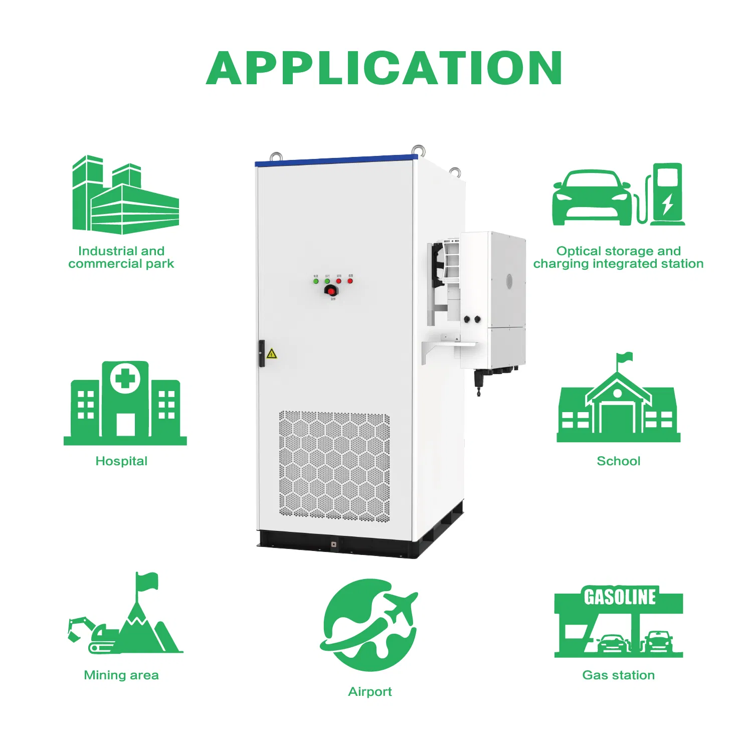 High Voltage 100kwh LiFePO4 Lithium Solar Battery Energy Storage Systems Outdoor Cabinet