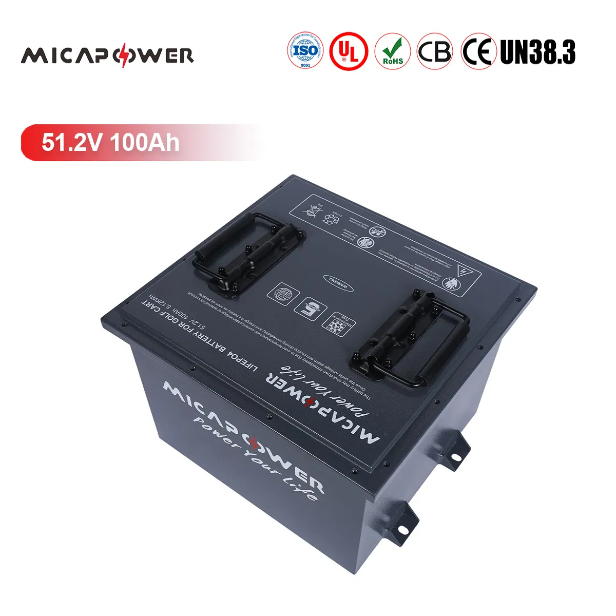 Mica Golf Cart LiFePO4 Battery 48V 51.2V 54.4V 60V 72V 73.5V 100ah 105ah 150ah Lithium LiFePO4 Battery for 4seater 6seater Low Speed Electric Vehicles