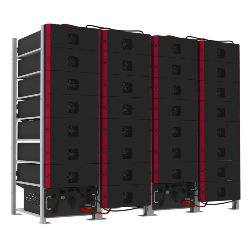 High Voltage DC Lithium-Ion Battery Energy Storage Rack Mounted LiFePO4 Battery System