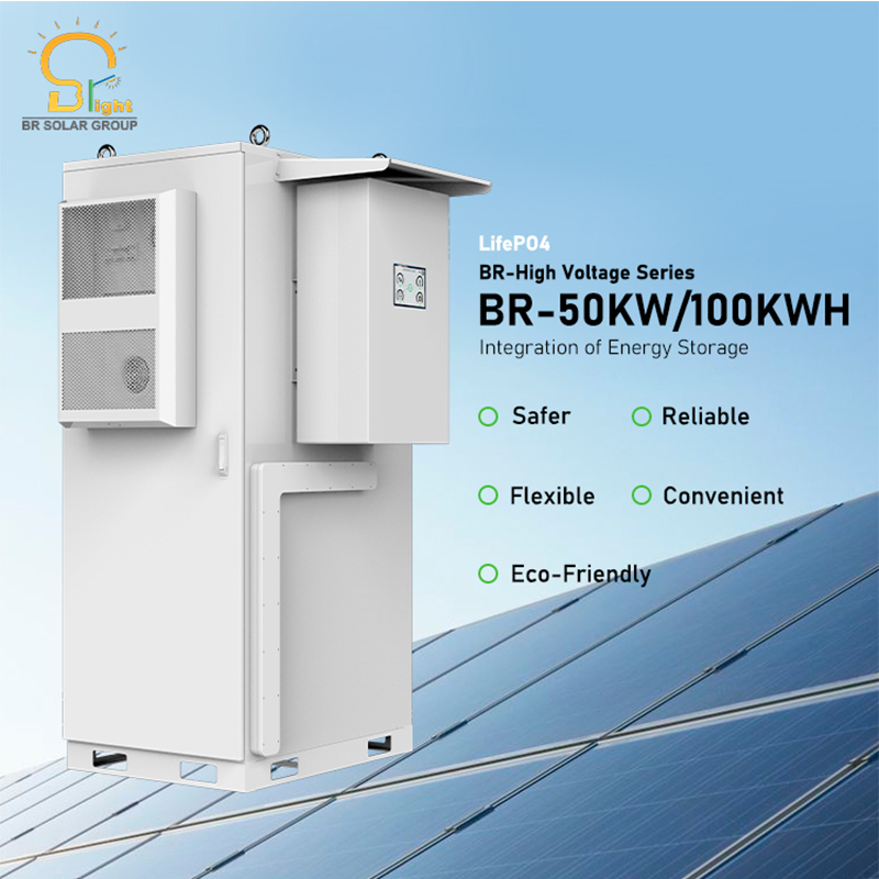 50kw Solar Storage Energy LFP Battery 100kwh Outdoor Storage Cabinet for Commercial Energy Storage System