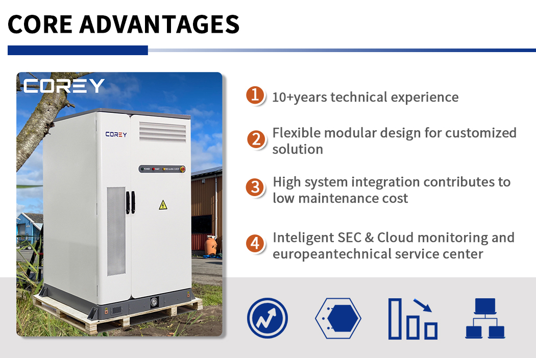 Battery Ess OEM CE Certification High-Efficiency 100kw 215kwh 105kw Energy Storage System Bess for Commercial Energy Storage