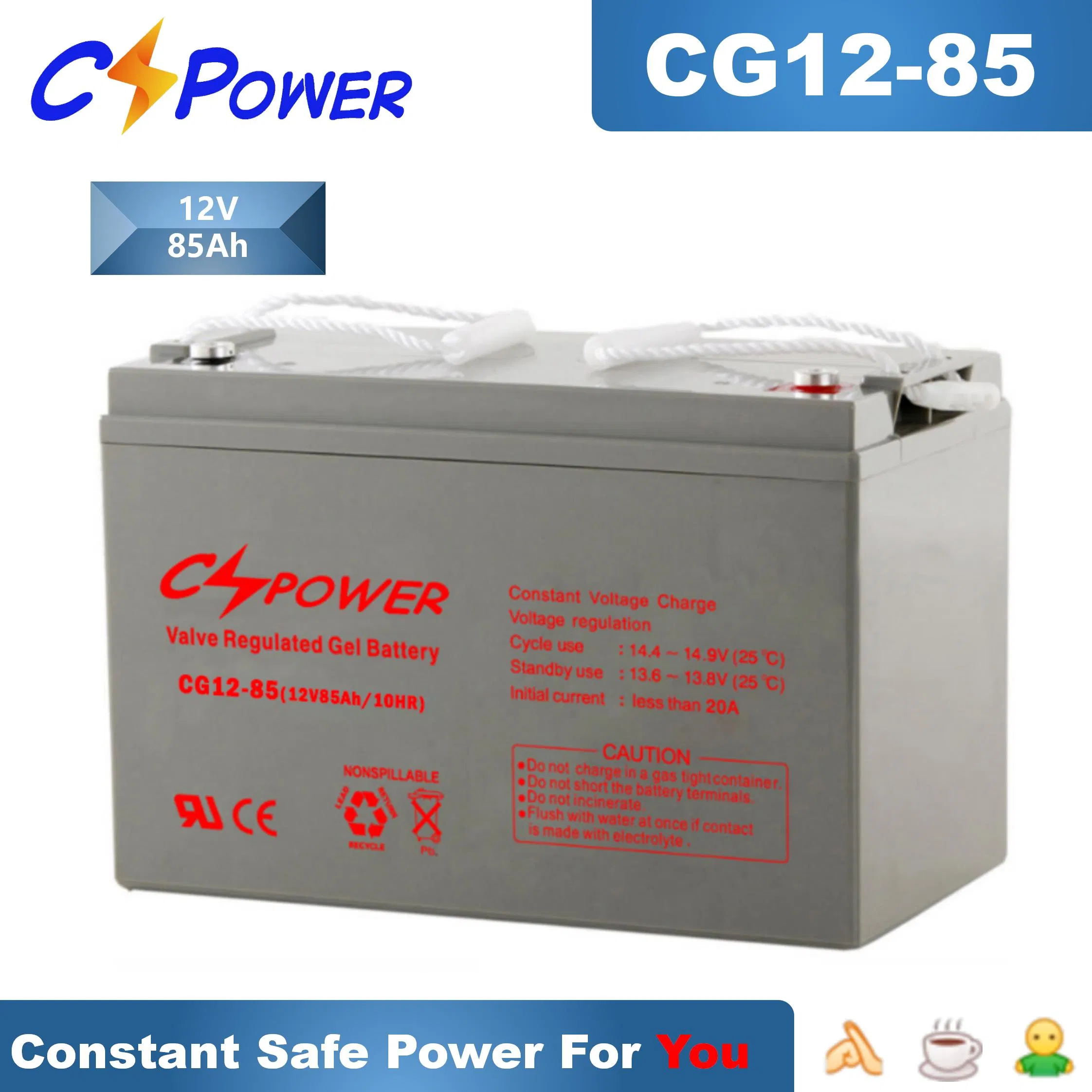 Long Life Gel Battery Maintenance Free Forklift Golf Cart Battery 12V Sealed Lead Acid Battery for UPS
