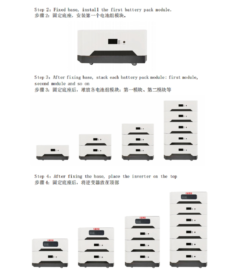 5kw Inverter and 15kwh Colourful Stackable Residential off-Grid Lithium Battery Solar Energy Storage All-in-One System
