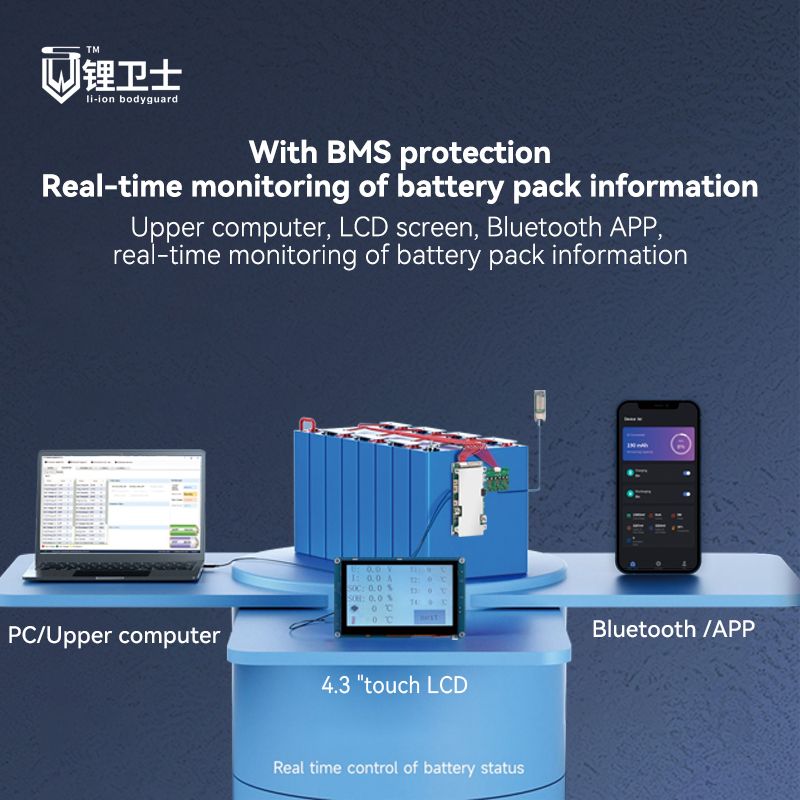 BMS Battery Management System Smart Protection Circuit Board Lithium Battery BMS 4s 12V LiFePO4