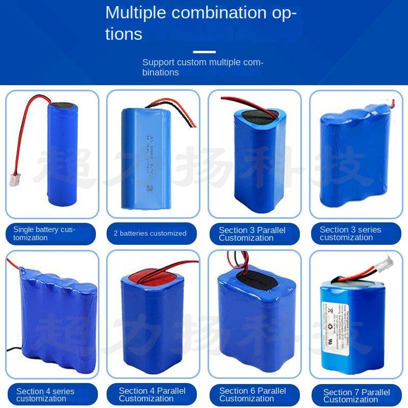 OEM/ODM 3.7V, 7.4V, 11.1V 18650/21700 Cylindrical Lithium Battery Packs