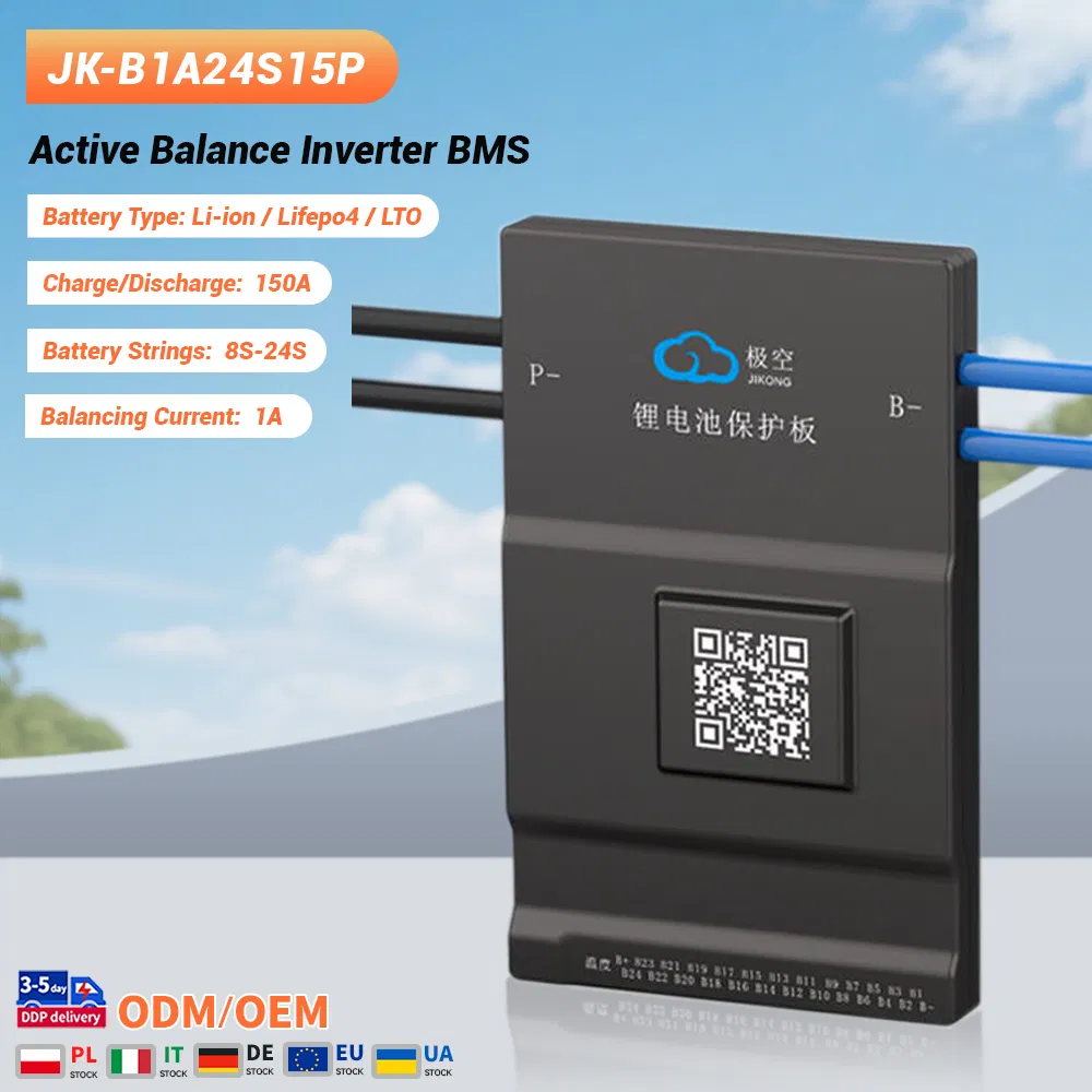Jikong BMS Jk-B1a24s15p BMS LiFePO4 24s 72V Lithium Ion Battery Pack Management System LiFePO4 BMS PCBA