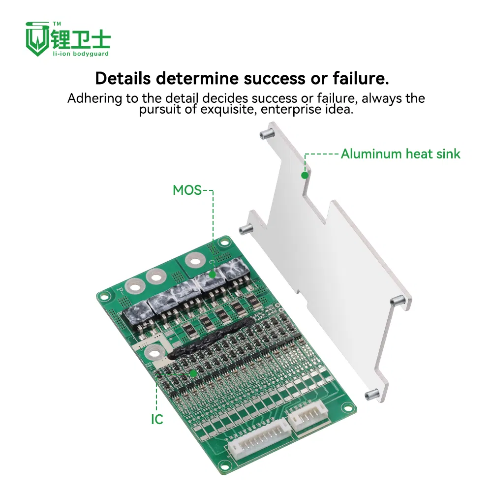 Battery Management Systems 5s-16s 20A PCB Board LiFePO4 16s BMS for 51.2V Lithium Ion Battery Pack