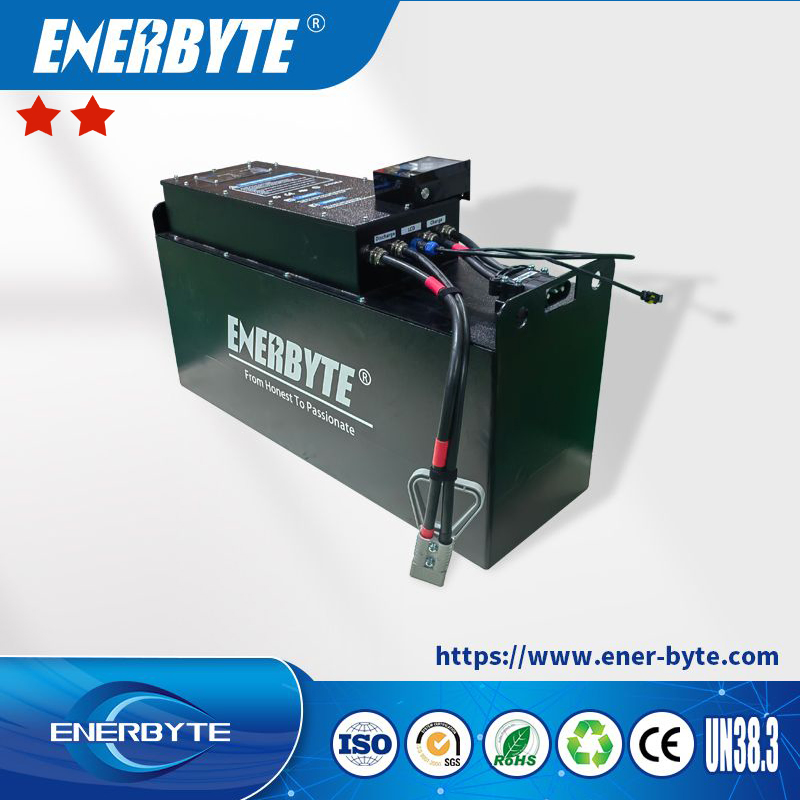 Enerbyte 51.2V300ah Load Capacity Electric Forklift Hydraulic Forklift 24V 36V 48V 80V Lithium Battery Optional with ISO