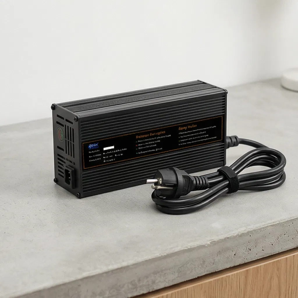 Advanced 1200W Battery Charger IP34 Fast Charging System for Electric Forklifts, Golf Carts, and Cleaning Machines