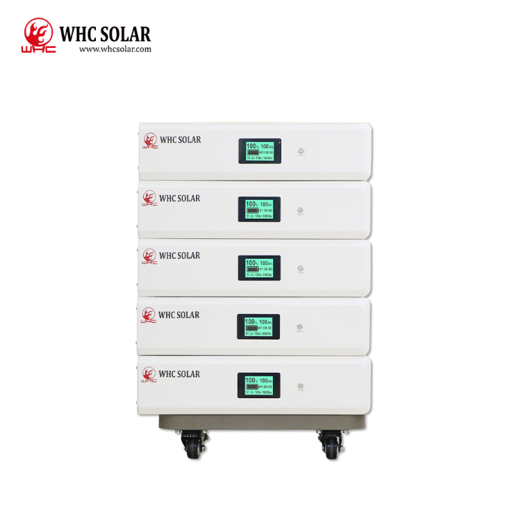 Whc High Voltage Stacked Lithium Battery Modular Design 51.2V400ah LiFePO4 Battery Pack