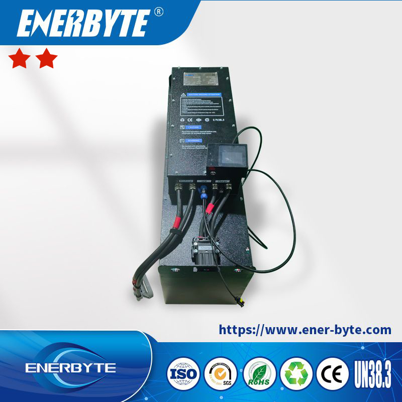 Enerbyte 51.2V300ah Load Capacity Electric Forklift Hydraulic Forklift 24V 36V 48V 80V Lithium Battery Optional with ISO