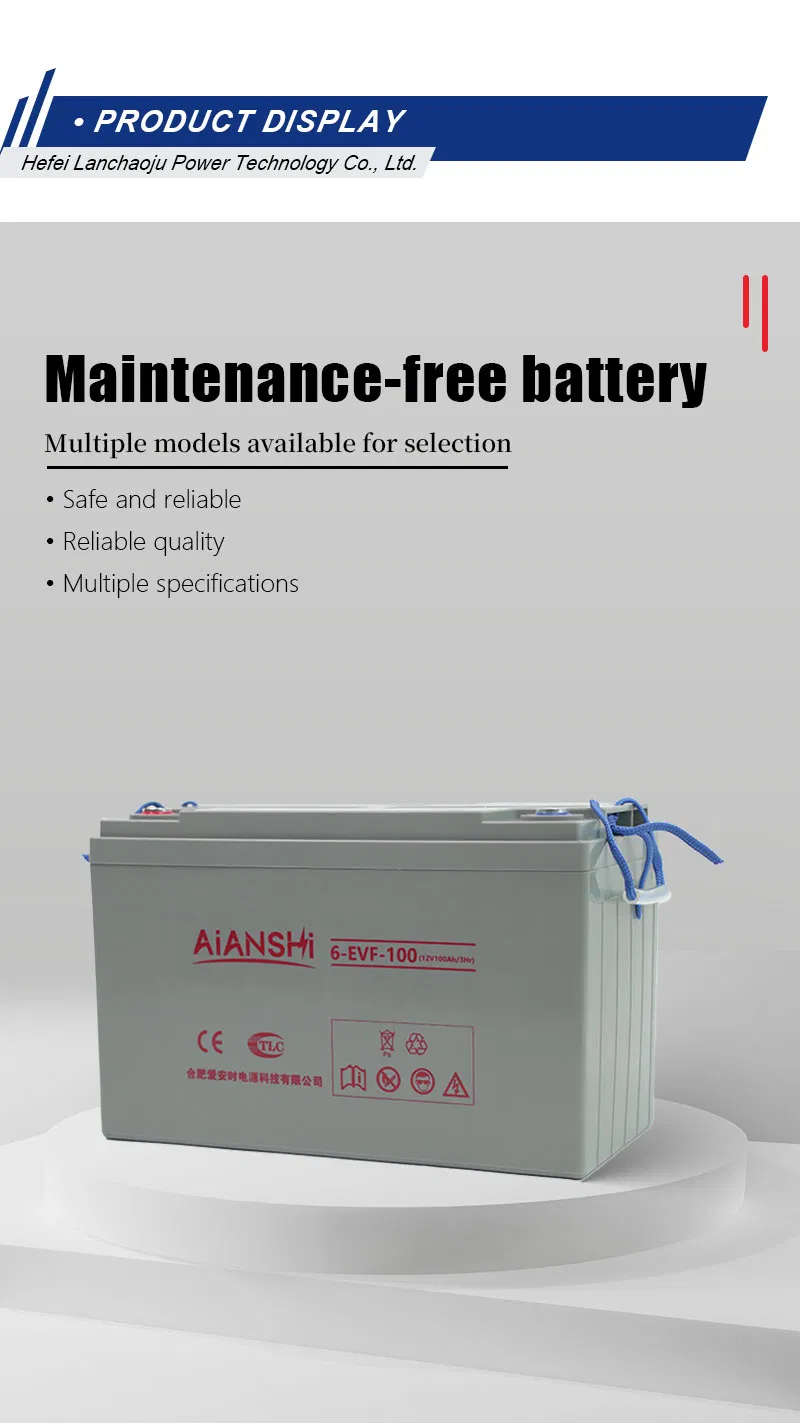 12V 100ah Maintenance Free Battery Overview