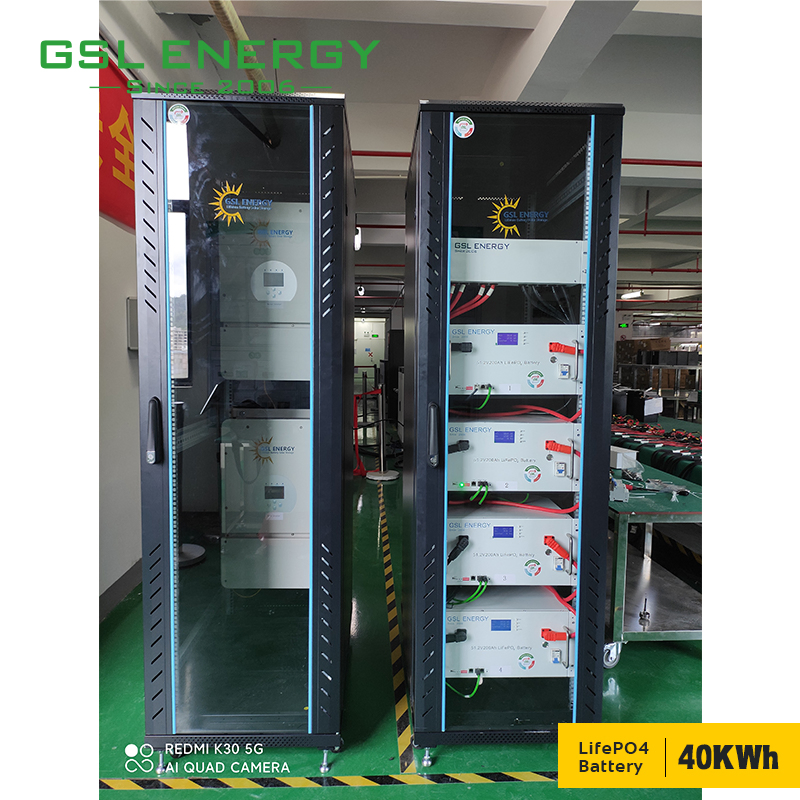Gsl Ess Energy Storage System Cabinet Solar 20kwh 30kwh 40kwh 50kwh 100kwh 150kwh 48V Lithium Battery Pack