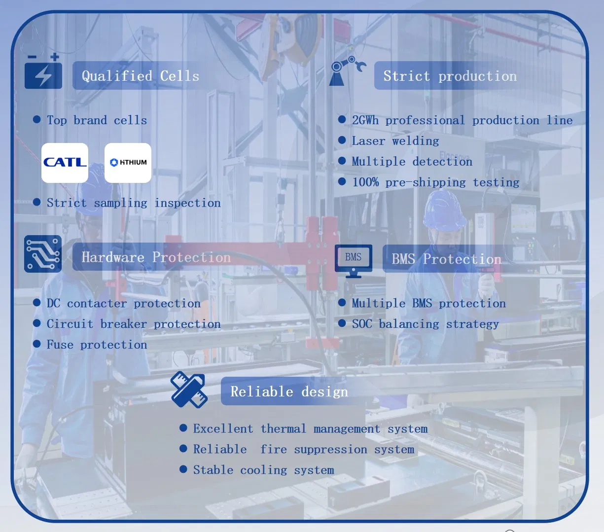 Elecnova 200kw Industrial Commercial Hybrid Solar System Battery Energy Storage System