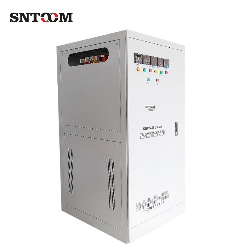 SBW-350kVA Estabilizador de Potencia de Tipo de Compensación Automática Trifásico 350kVA Regulador de Alta Potencia