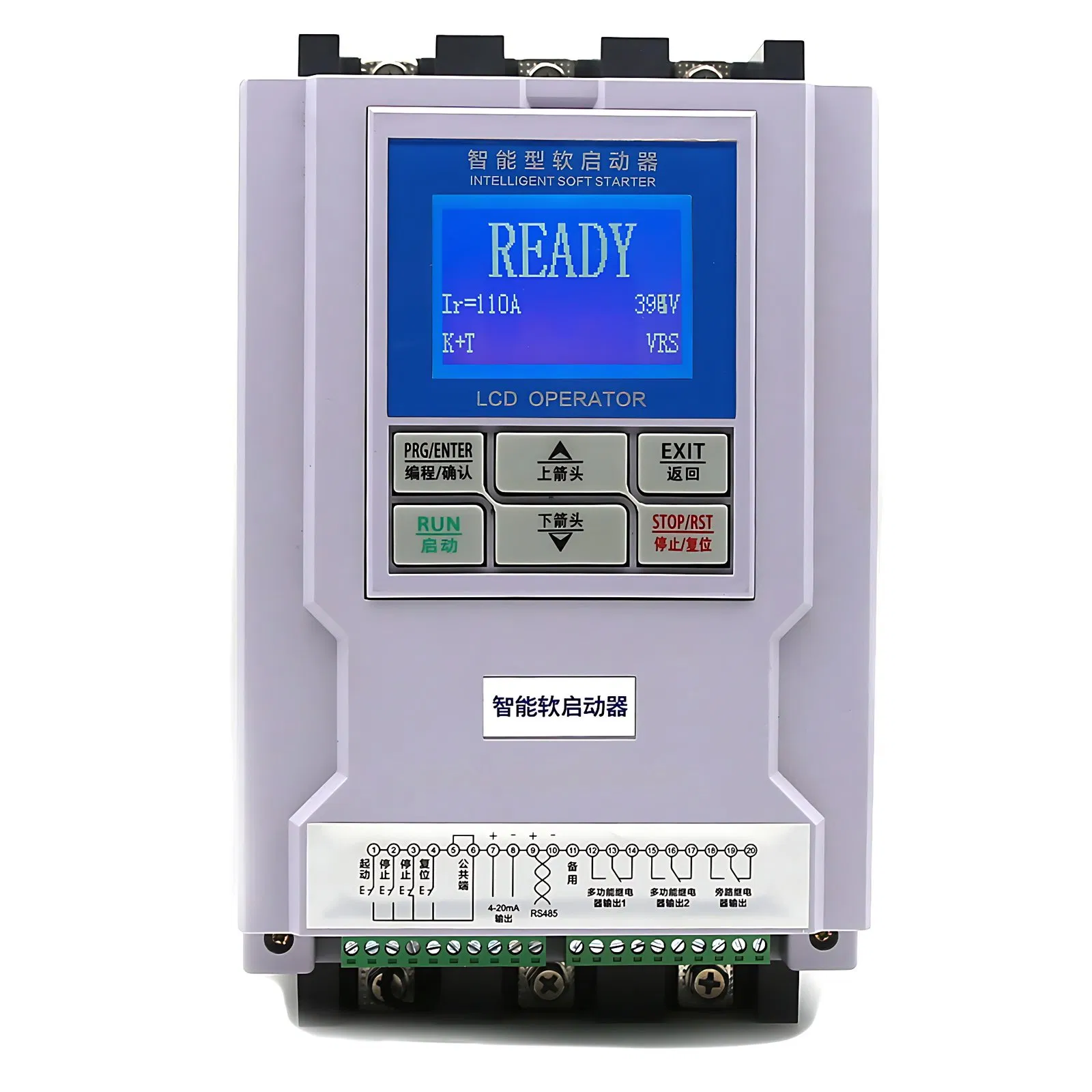 Arrancador suave de control de motor en línea de alta resistencia 45kw con función de protección