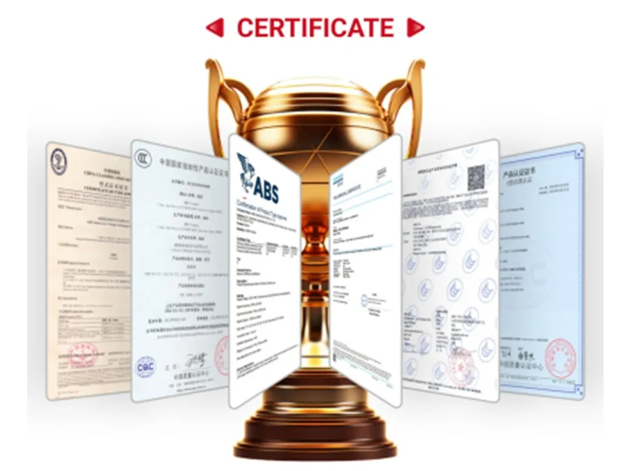 Certificaciones del Convertidor de Frecuencia