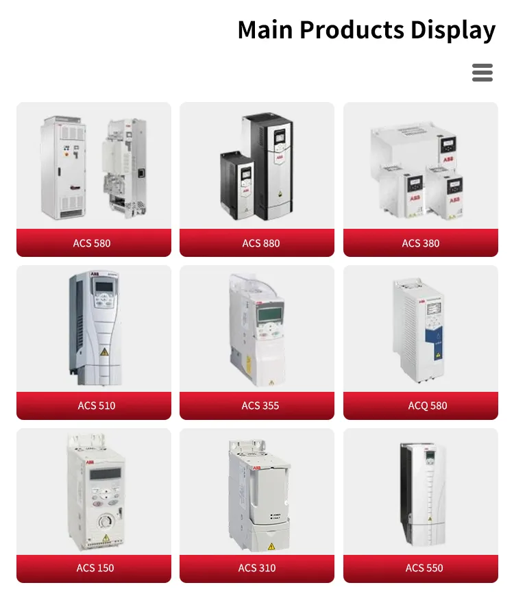 Detalle Convertidor de Frecuencia Variable VFD Ach580