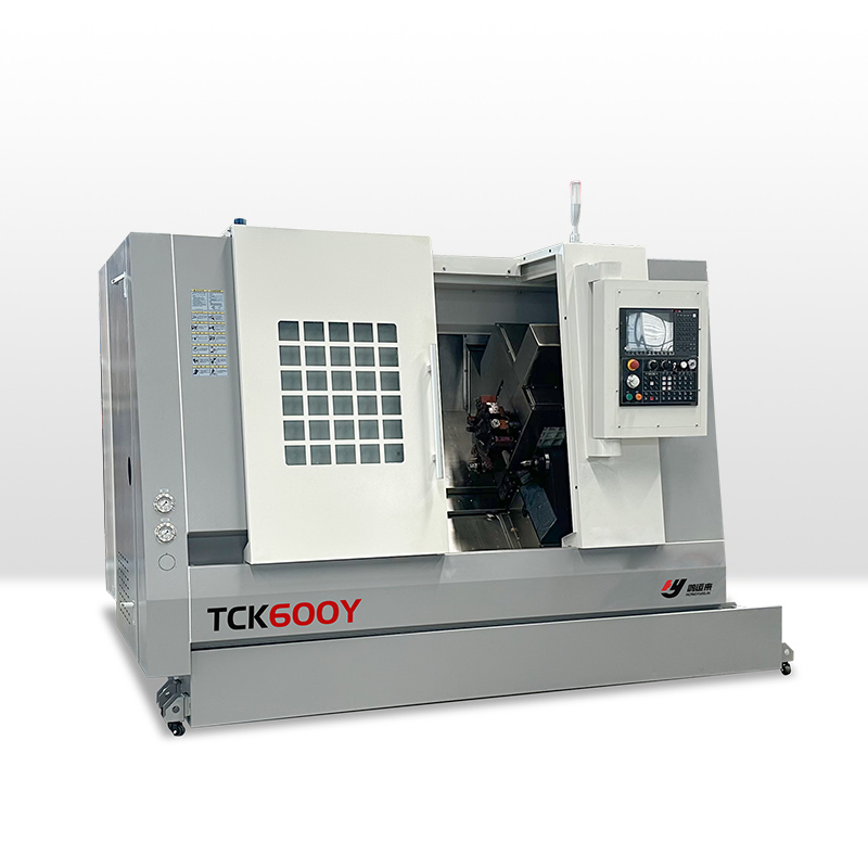 30kw Centro de Torneado CNC Tck600y Posicionamiento de Alta Precisión del Eje C