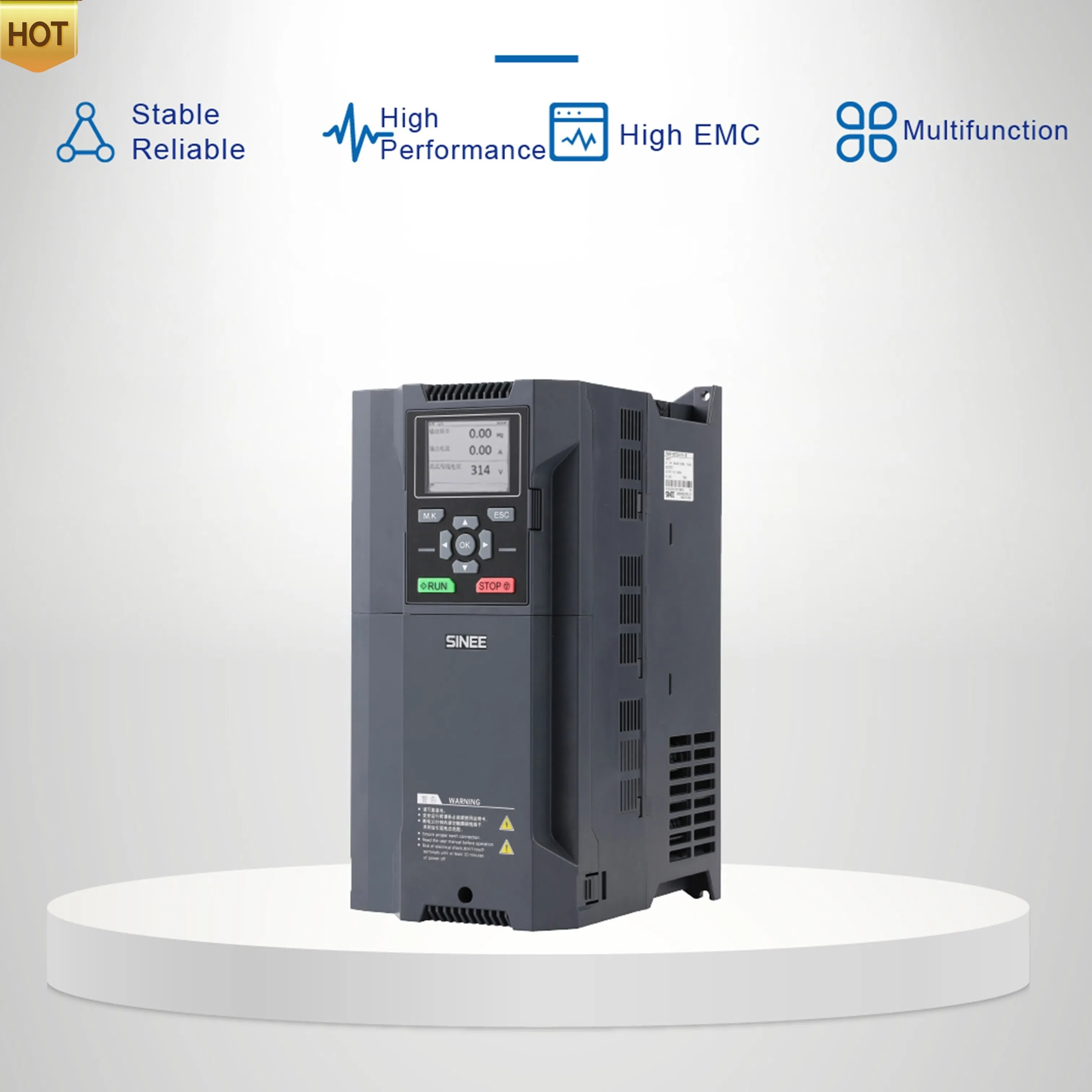 220V Convertidor de Frecuencia VFD de Salida de CA Monofásico Control Vectorial Inversor de Onda Sinusoidal Pura